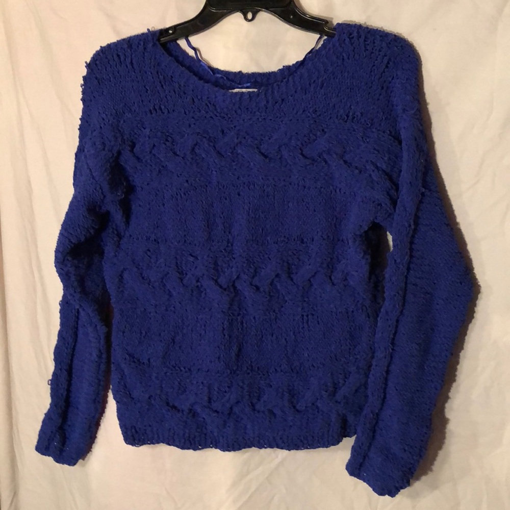 Bar III electric blue sweater medium